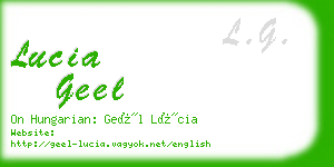 lucia geel business card